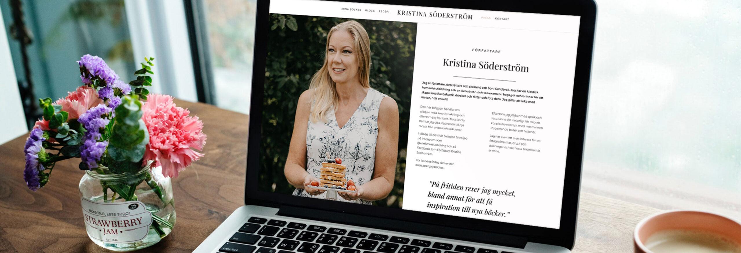 Kristina Söderström webbdesign av F&R Creative och Christine Granholm
