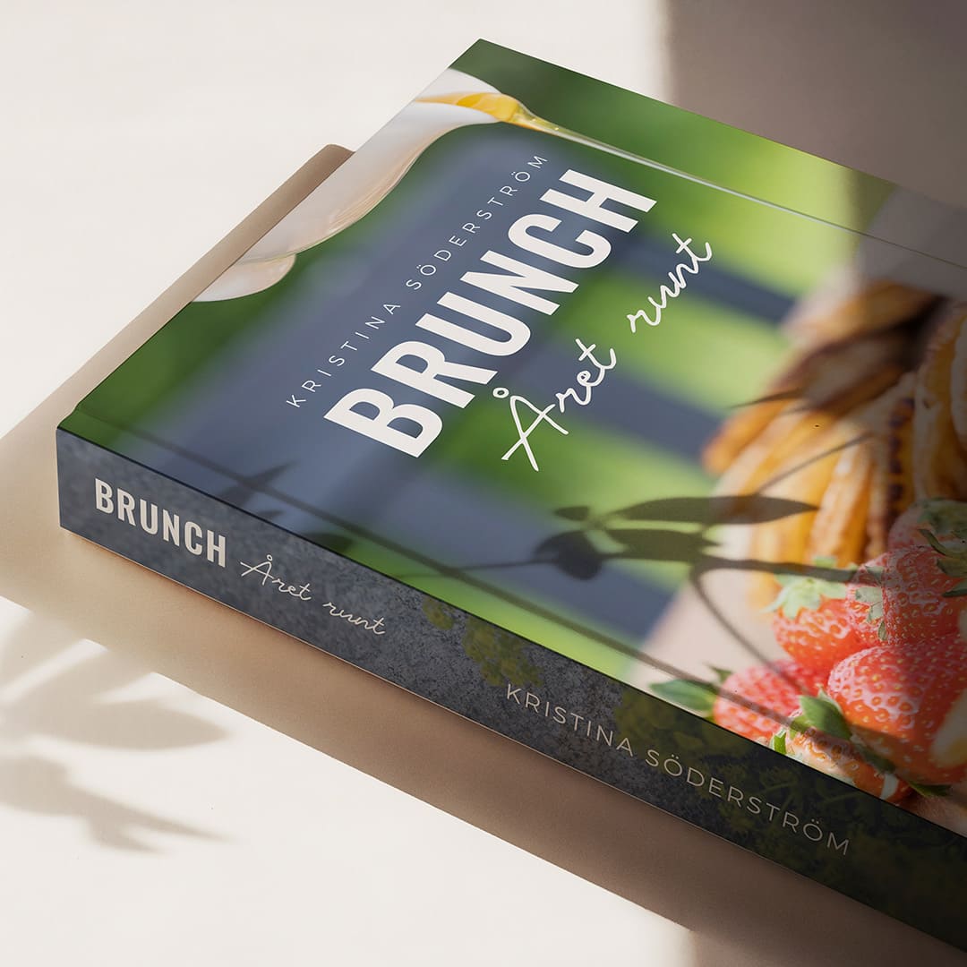 Kundcase Brunch Året runt grafisk design av bok