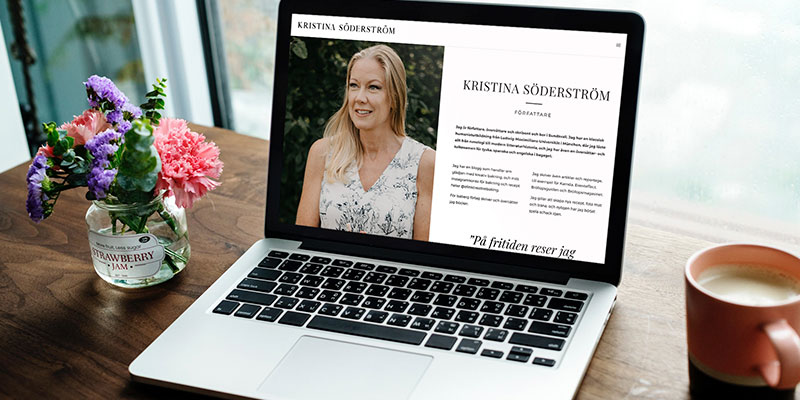 Kristina Söderström varumärkesarbete och webbdesign av F&R Creative och Christine Granholm