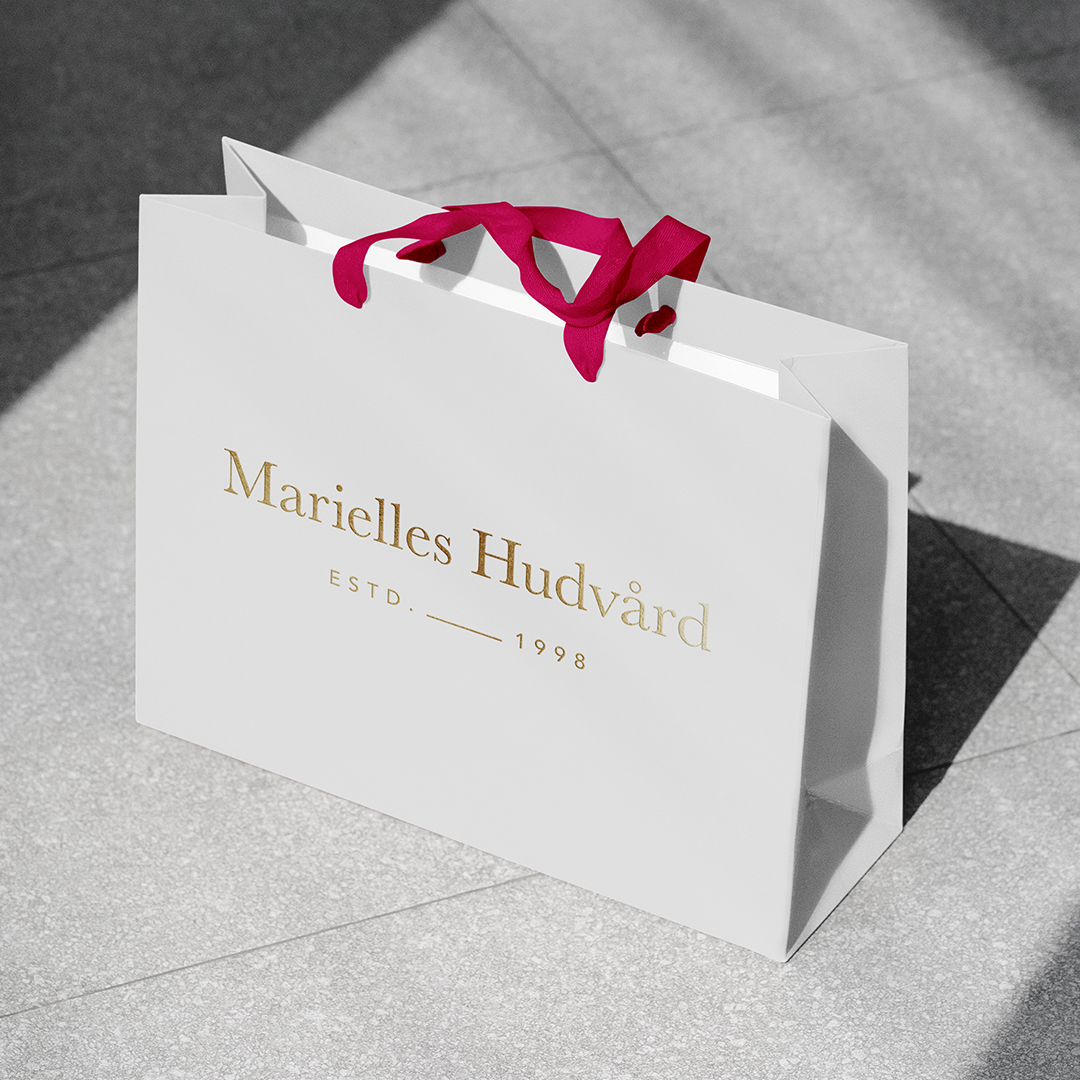 Marielles Hudvård grafisk design varumärkesdesign logotyp